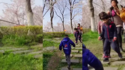 熟女瞒着丈夫公园散步偷情
